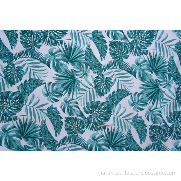 Wholesale Palm Leaf Pattern Printed Fabrics